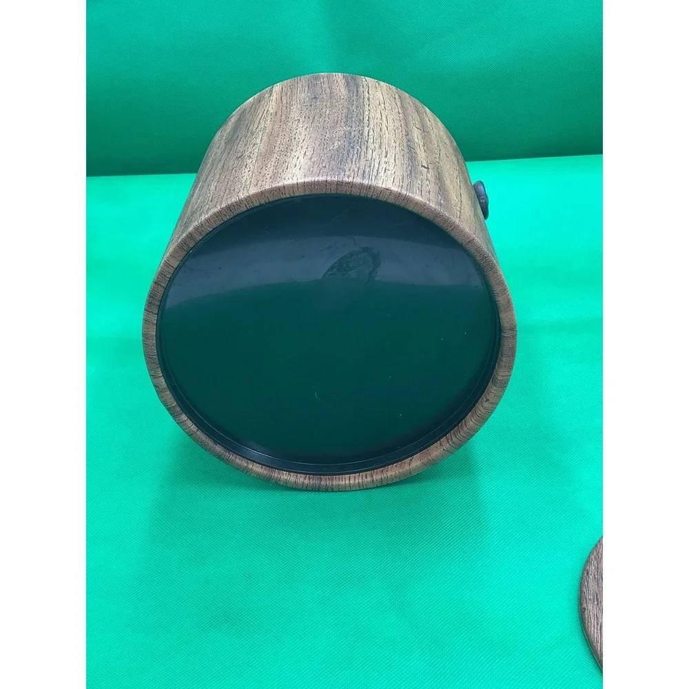 Vintage Wood Ice Bucket - Mid-Century Modern Style-Retro‎